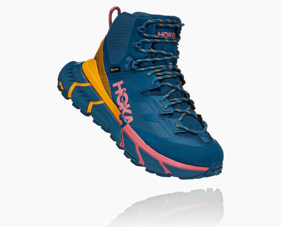 Hoka One One Yürüyüş Botları Kadın Mavi - Tennine Hike Gore-Tex - FX5376891